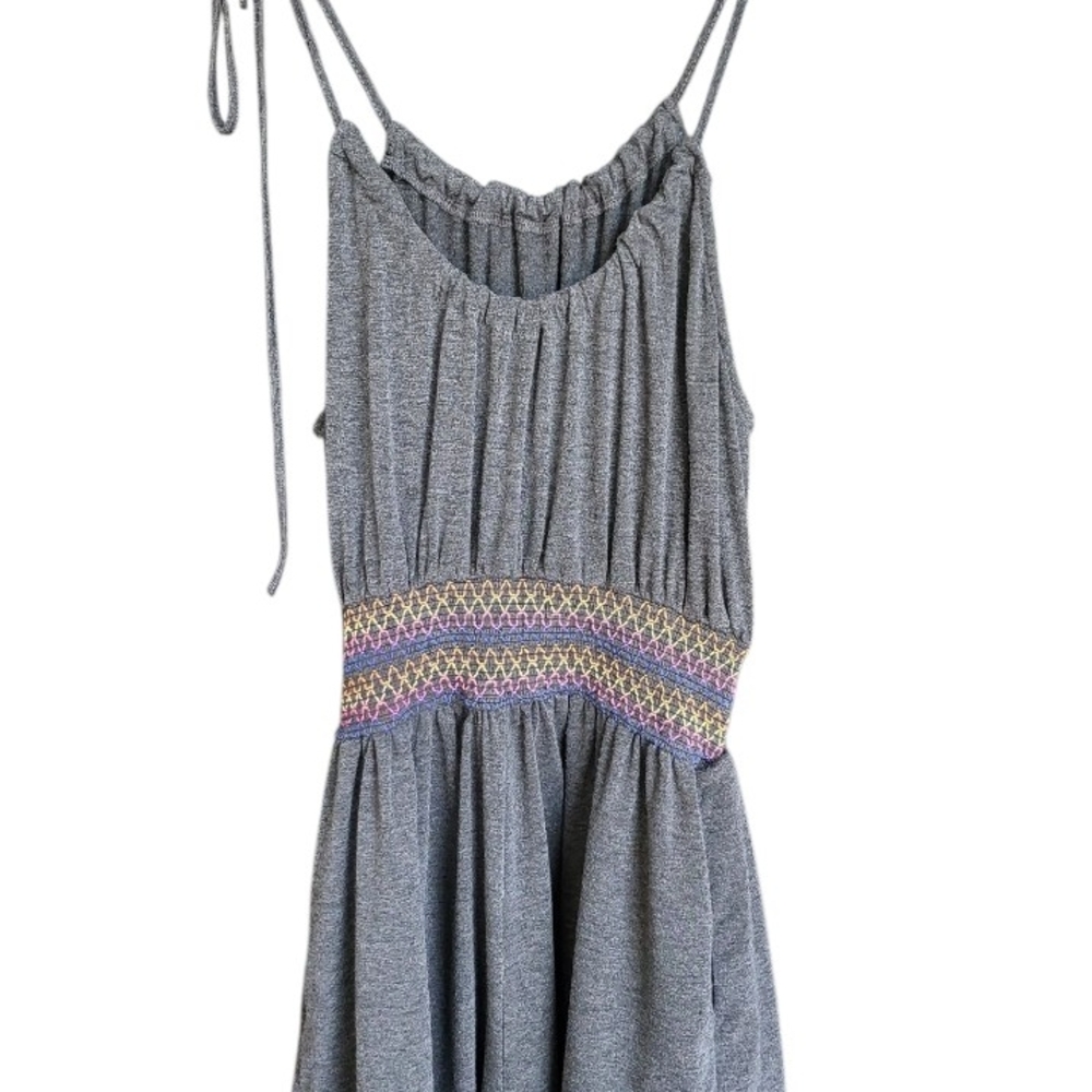 Cupshe Brand Elastic Waist Romper  Heather Grey Swim Cover Large